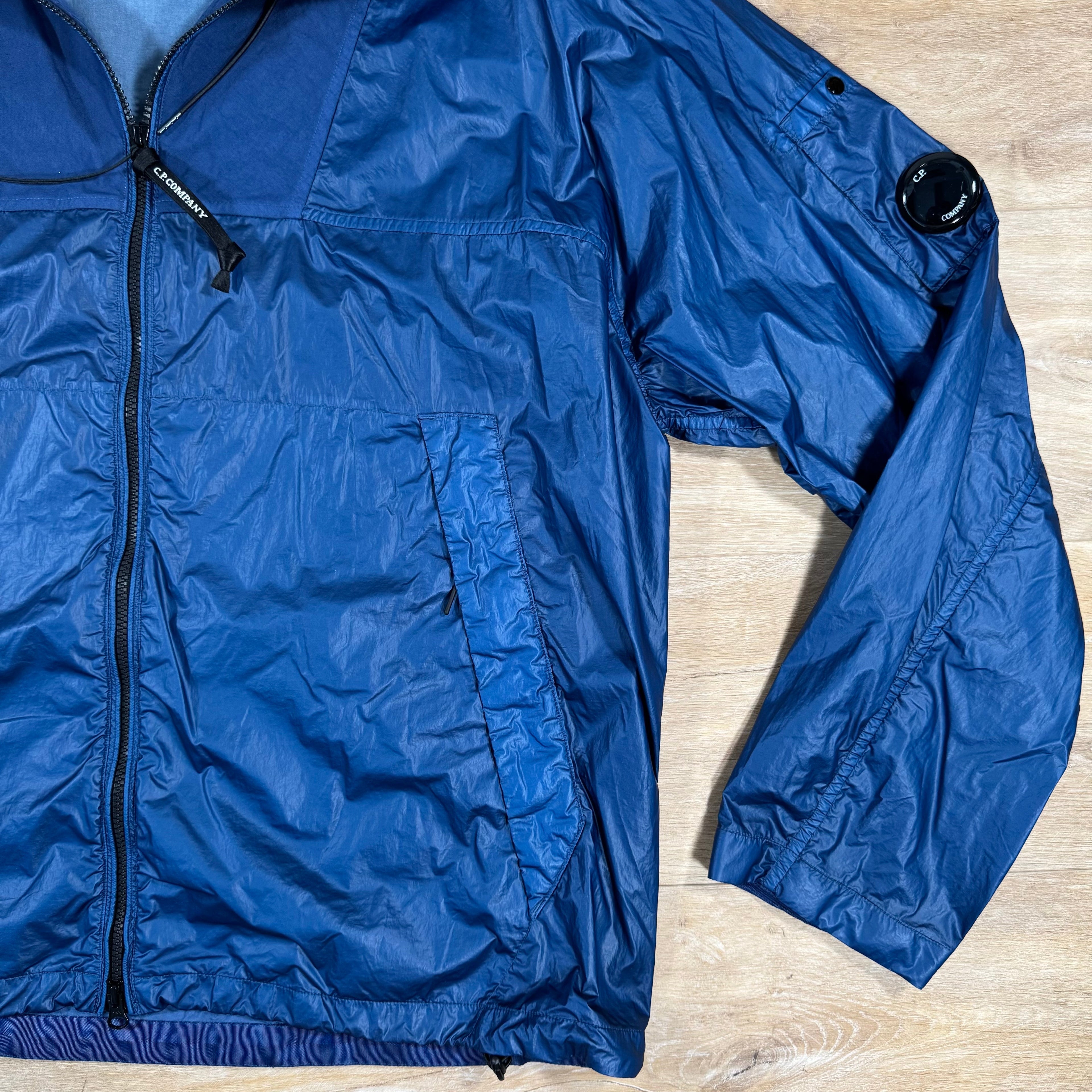 CP Company CS II Mixed Lens Jacket in Oceana - Blue Ironleague