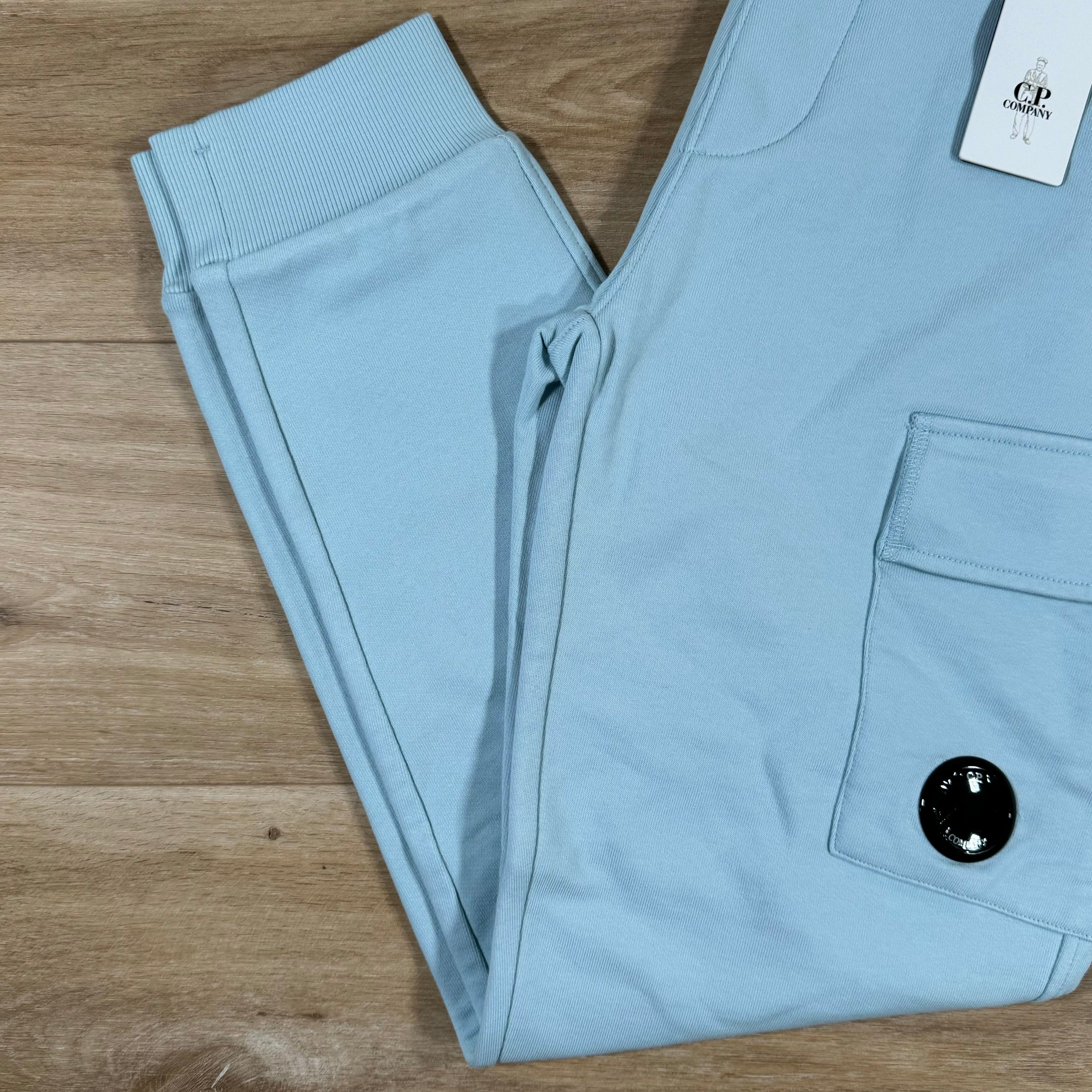CP Company Diagonal Raised Sweatpants in Starlight Blue Ironleague