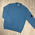 CP Company Knit Sweatshirt - Aegean Blue Ironleague