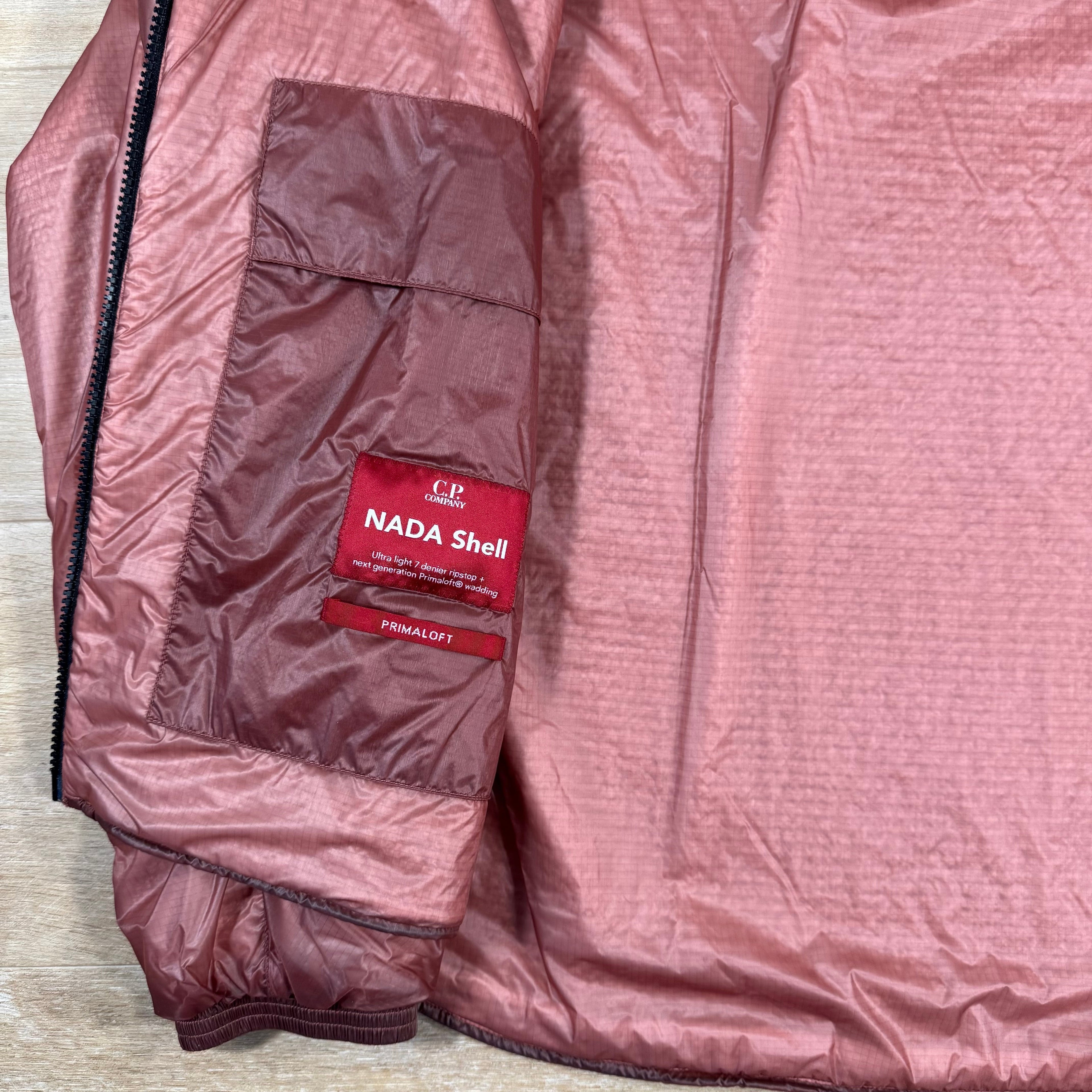 CP Company Nada Shell Primaloft Lens Jacket in Canyon Clay - Pink Ironleague
