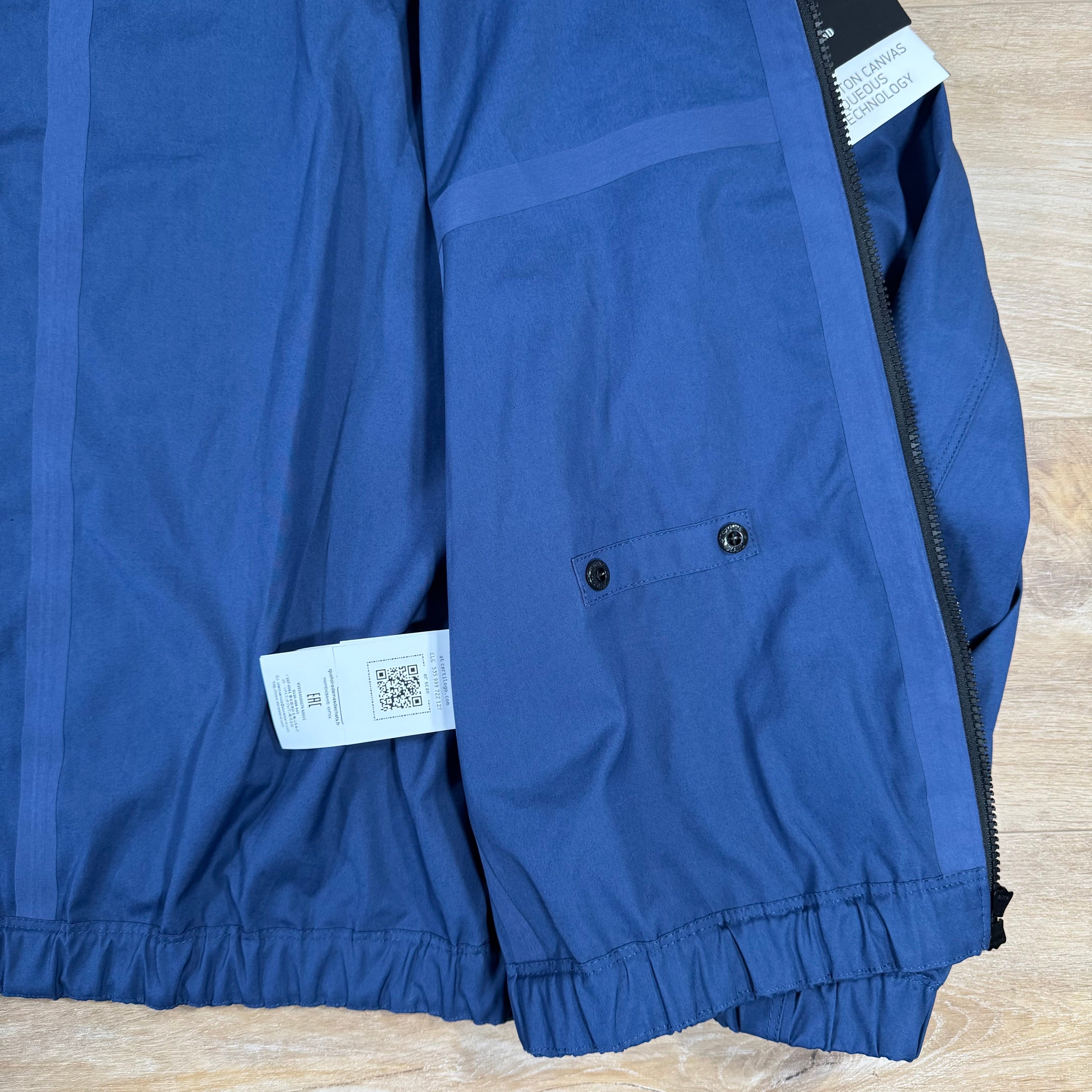 Stone Island Supima Canvas Jacket in Marine Blue Ironleague