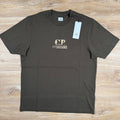 CP Company Graphic Logo T-Shirt in Ivy Green Ironleague