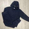 CP Company Raised Fleece Tracksuit - Navy Ironleague