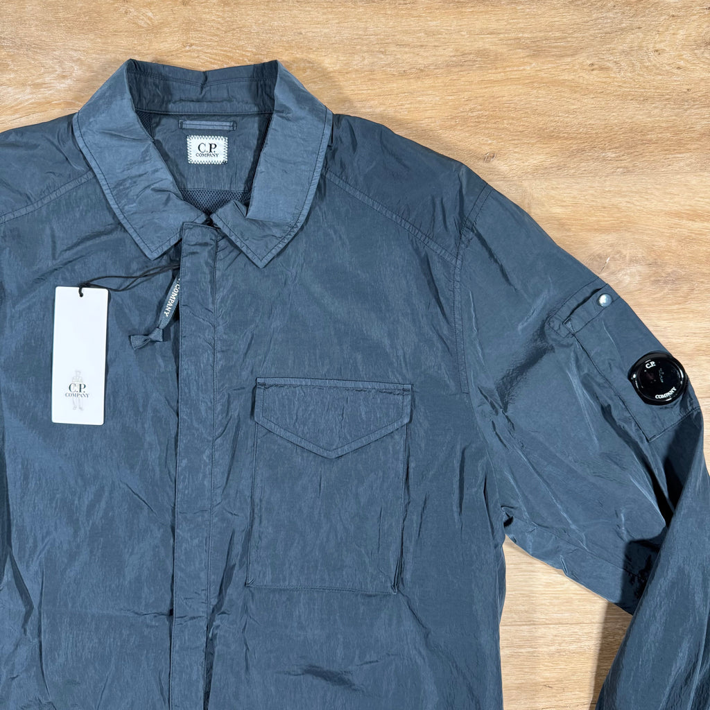 CP Company Chrome-R Lens Overshirt in India Ink Ironleague