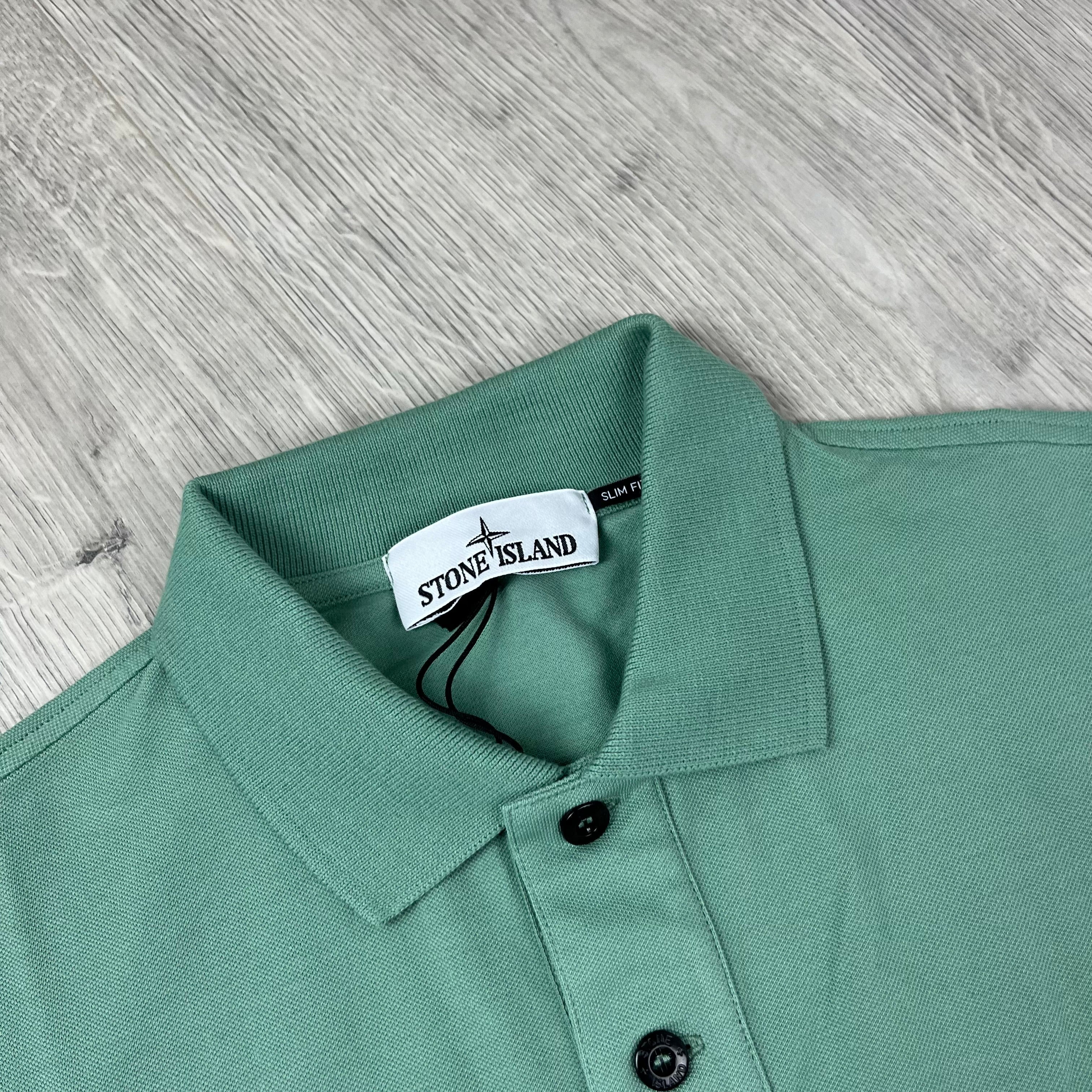 Stone Island Patch Polo Shirt - Mint Ironleague