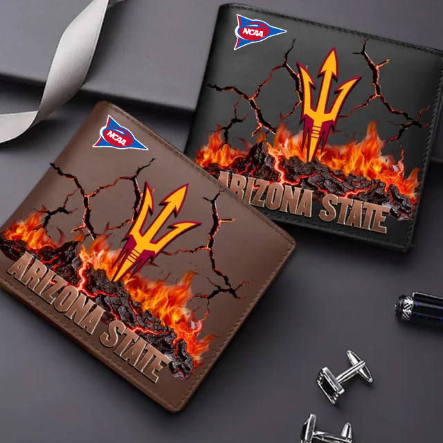 LIMITED EDITION FBS NCAA04 ASS AS SUN DEVILS LEATHER WALLET