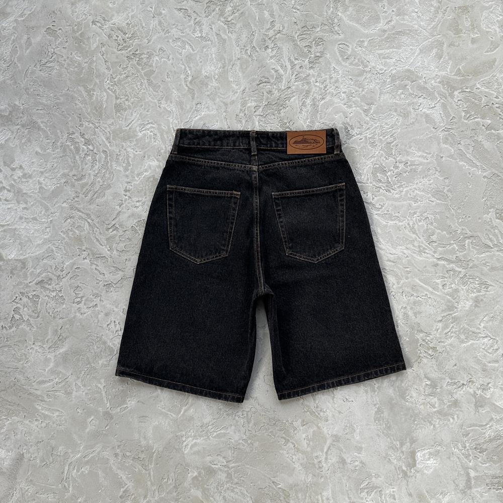 Corteiz Island Denim Shorts - Black Ironleague
