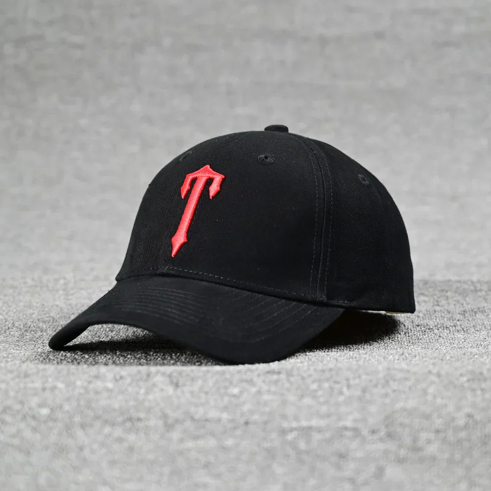 Trapstar Baseball Hat - Black/Red Ironleague