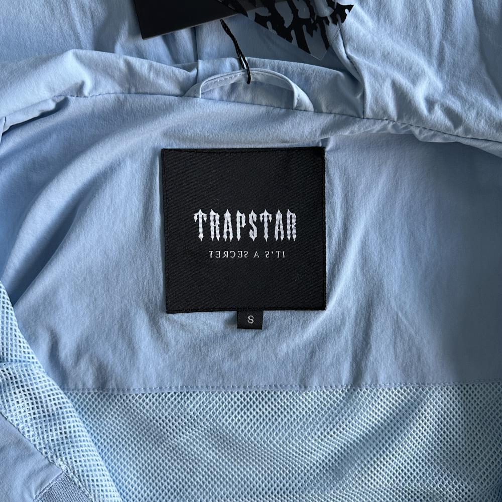 Trapstar Decoded Windbreaker Jacket - Light Blue Ironleague