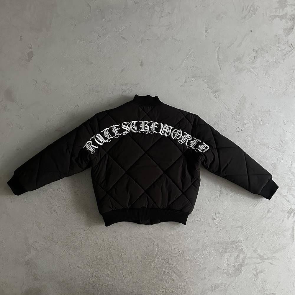 Corteiz Old English Bomber Jacket - Black Ironleague