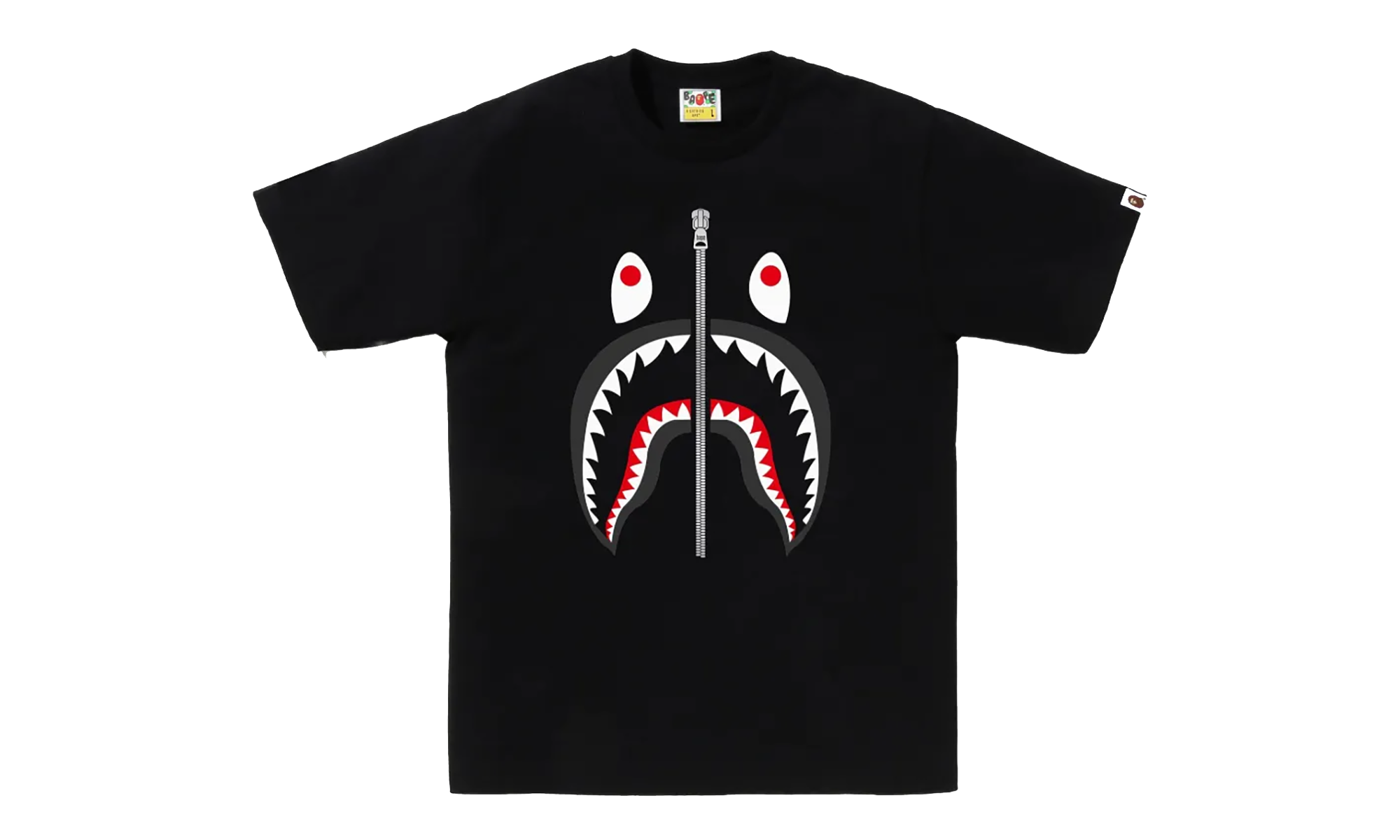 BAPE Shark Tee Black 001TEL801003MBLK
