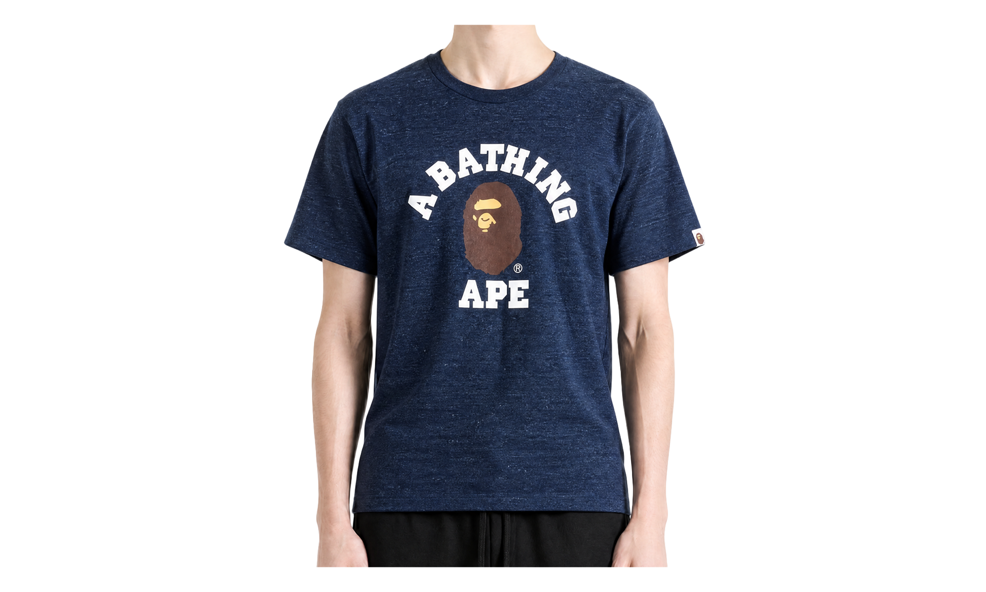 BAPE College Tee Navy 1M30110001 NVY