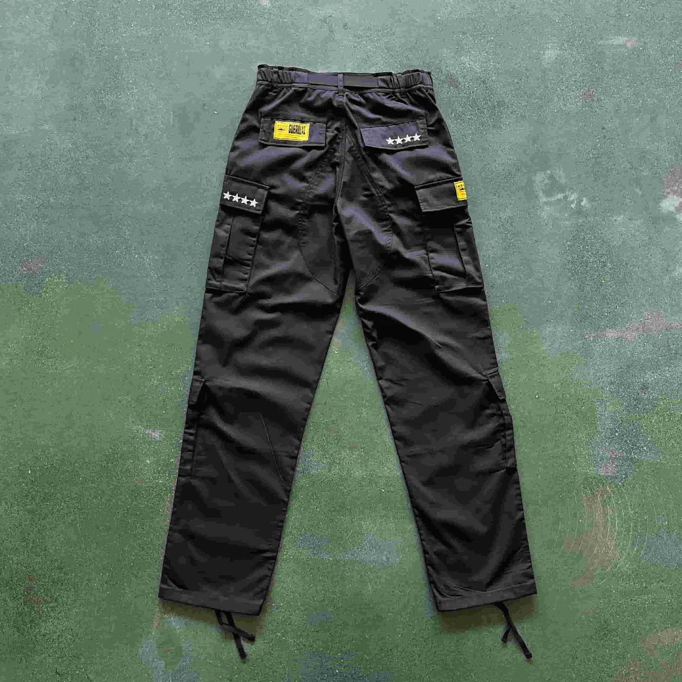 Corteiz 4 star Cargo Pants - Black Ironleague