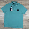Stone Island Organic Cotton Pique Polo Shirt in Mint Ironleague