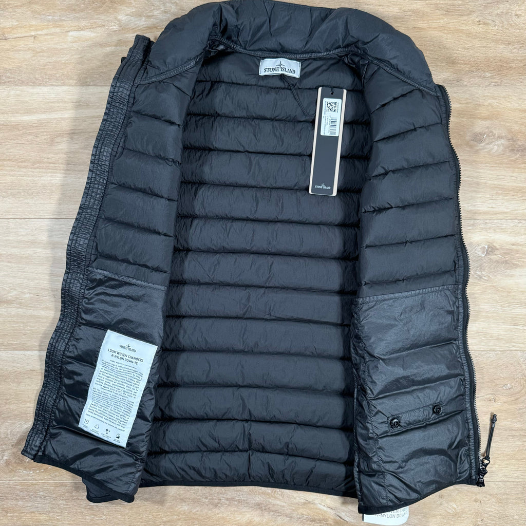 Stone Island Nylon Down-TC Vest in Black Ironleague