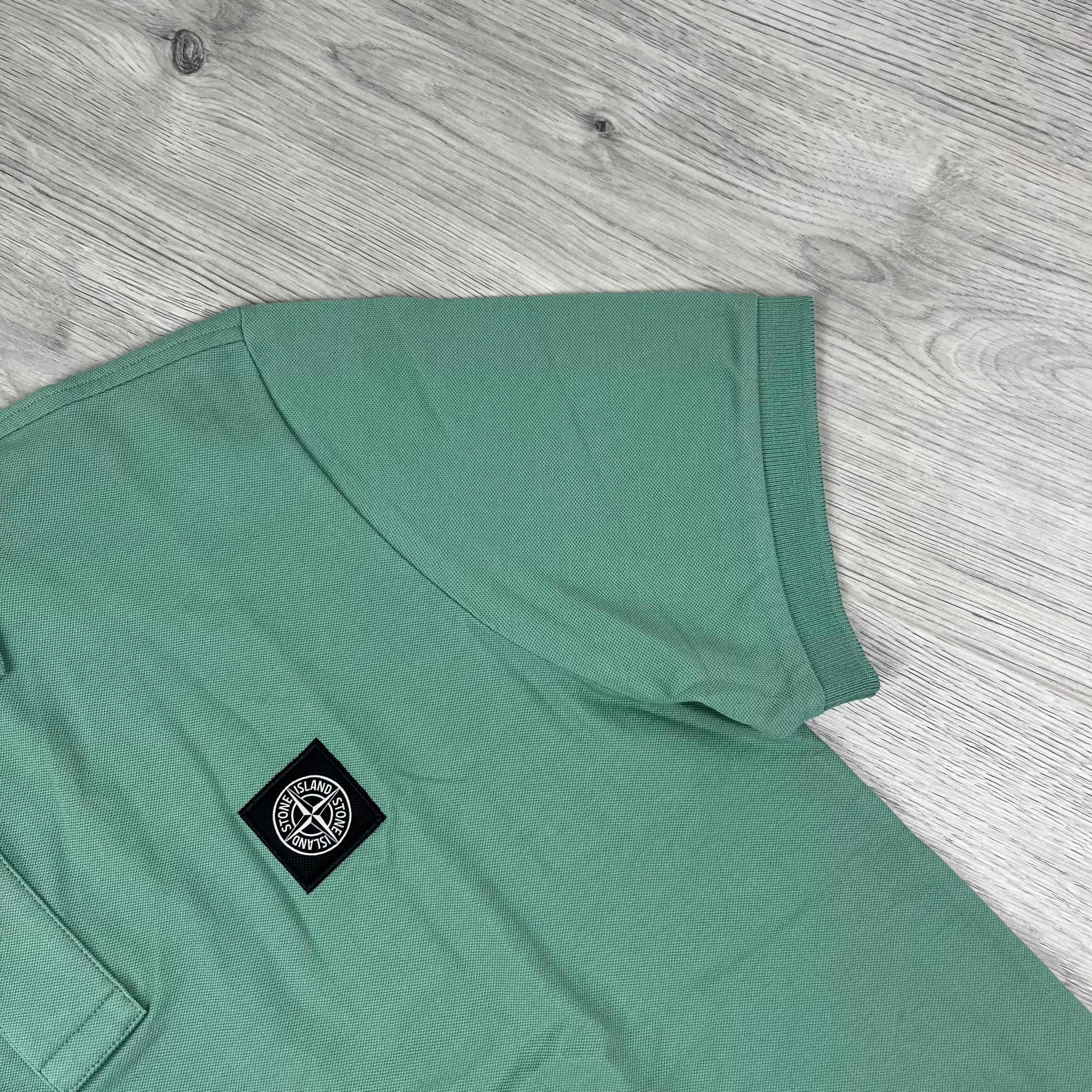 Stone Island Patch Polo Shirt - Mint Ironleague