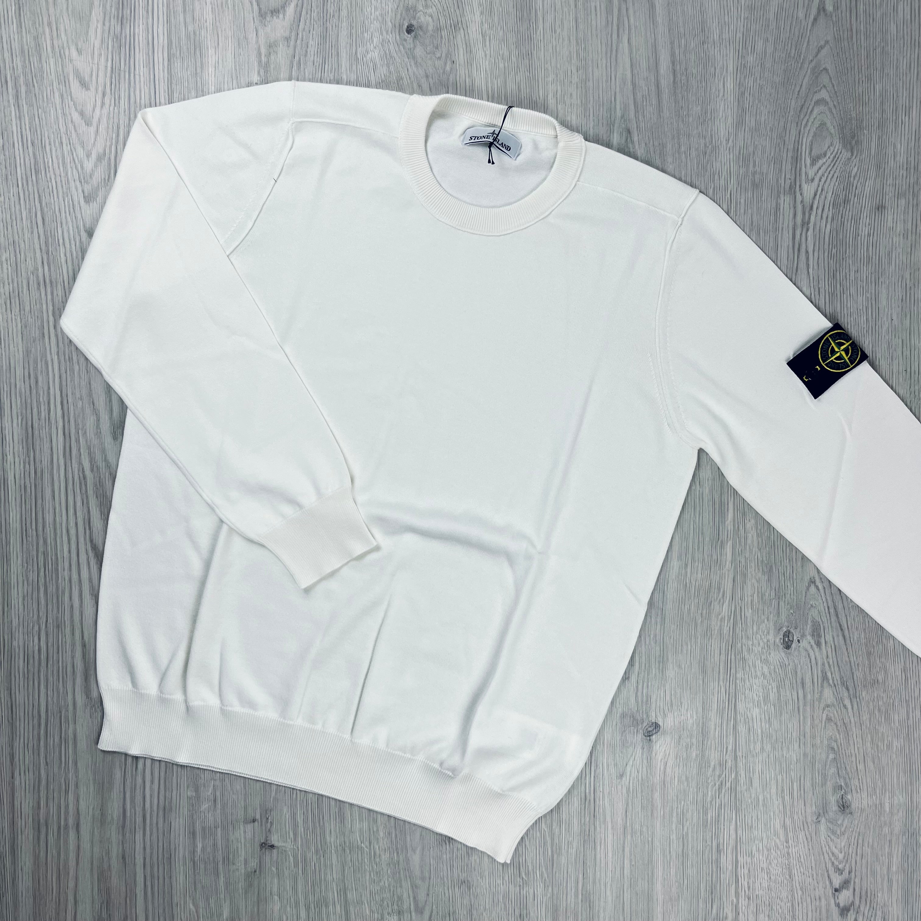 Stone Island Knit Sweatshirt - White Ironleague