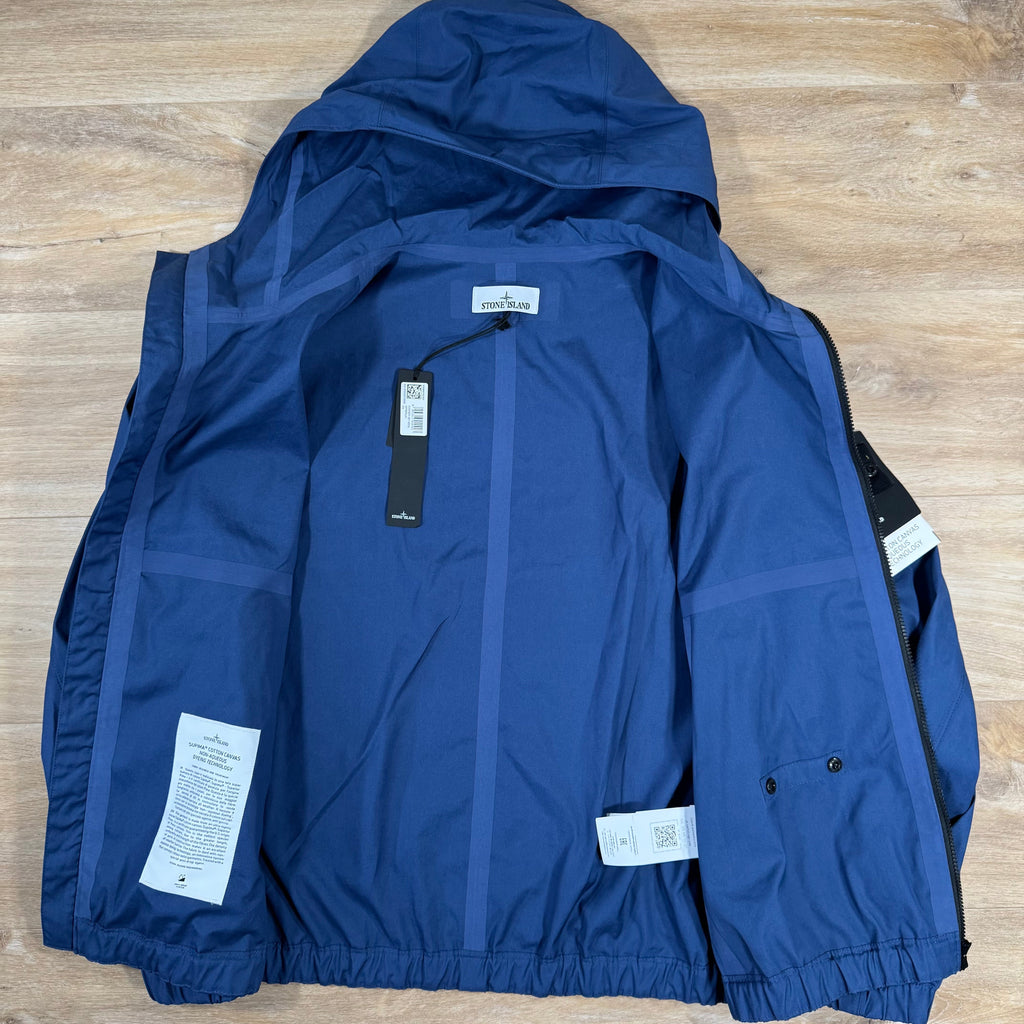 Stone Island Supima Canvas Jacket in Marine Blue Ironleague