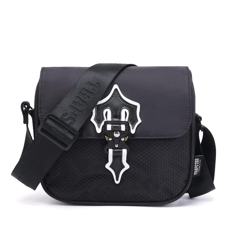 Trapstar Irongate T Crossbody Bag - Black/Blue Ironleague