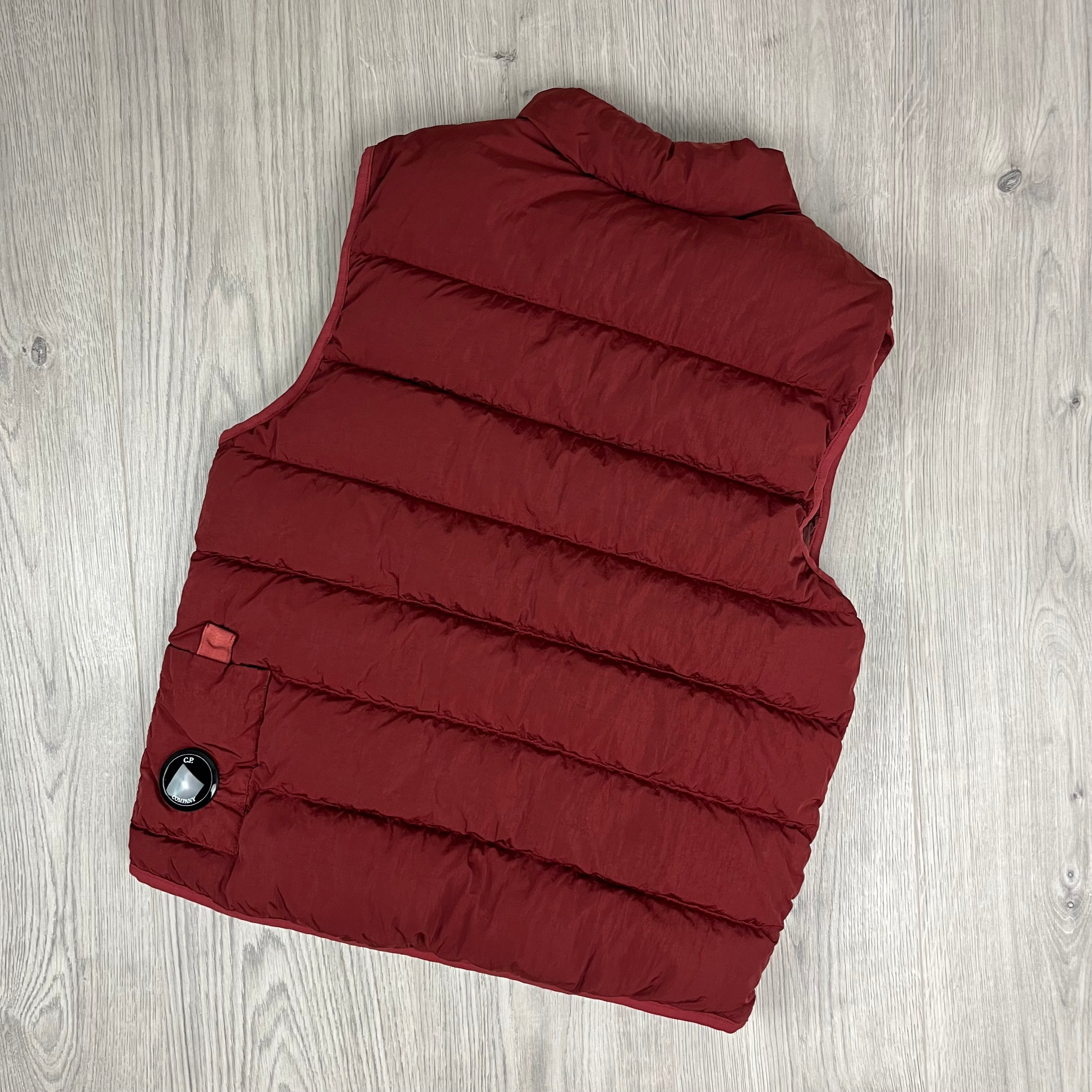 CP Company Chrome-R Lens Gilet - Ketchup Ironleague