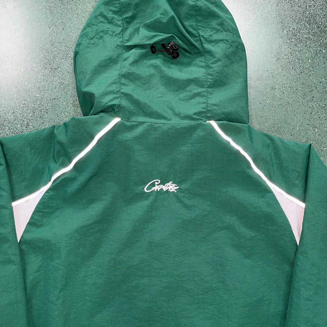 Corteiz Alcatraz Windbreaker - Green/White Ironleague