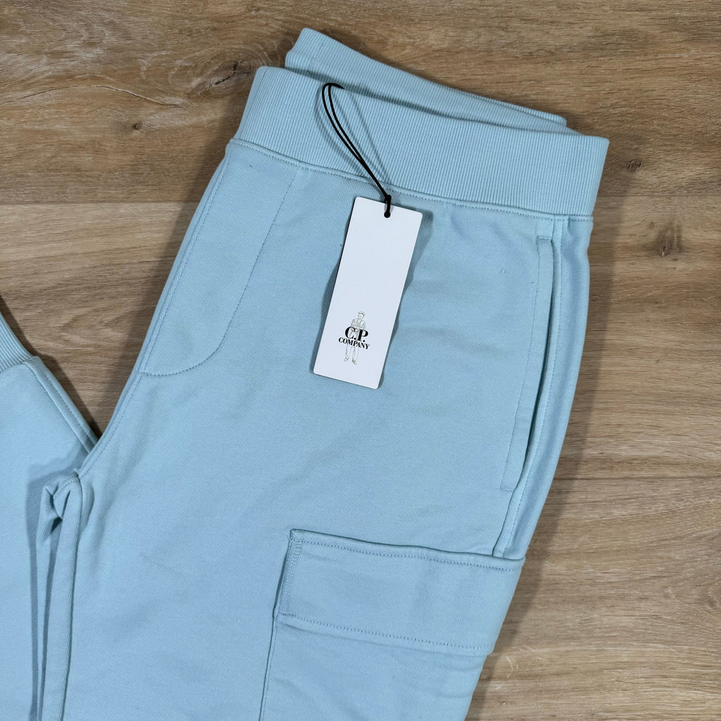 CP Company Diagonal Raised Sweatpants in Starlight Blue Ironleague