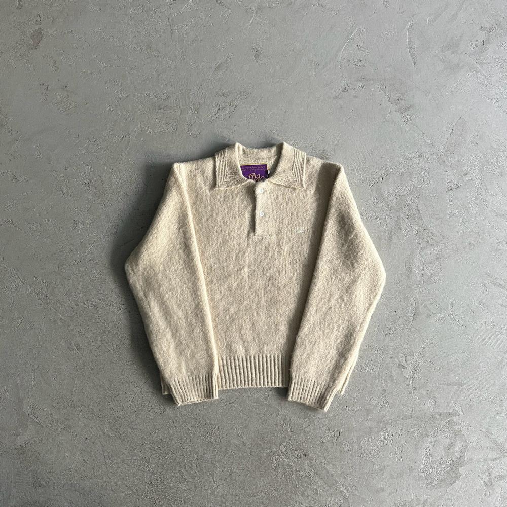 Corteiz More Hair Fuzzy Collar Sweater - Cream Ironleague