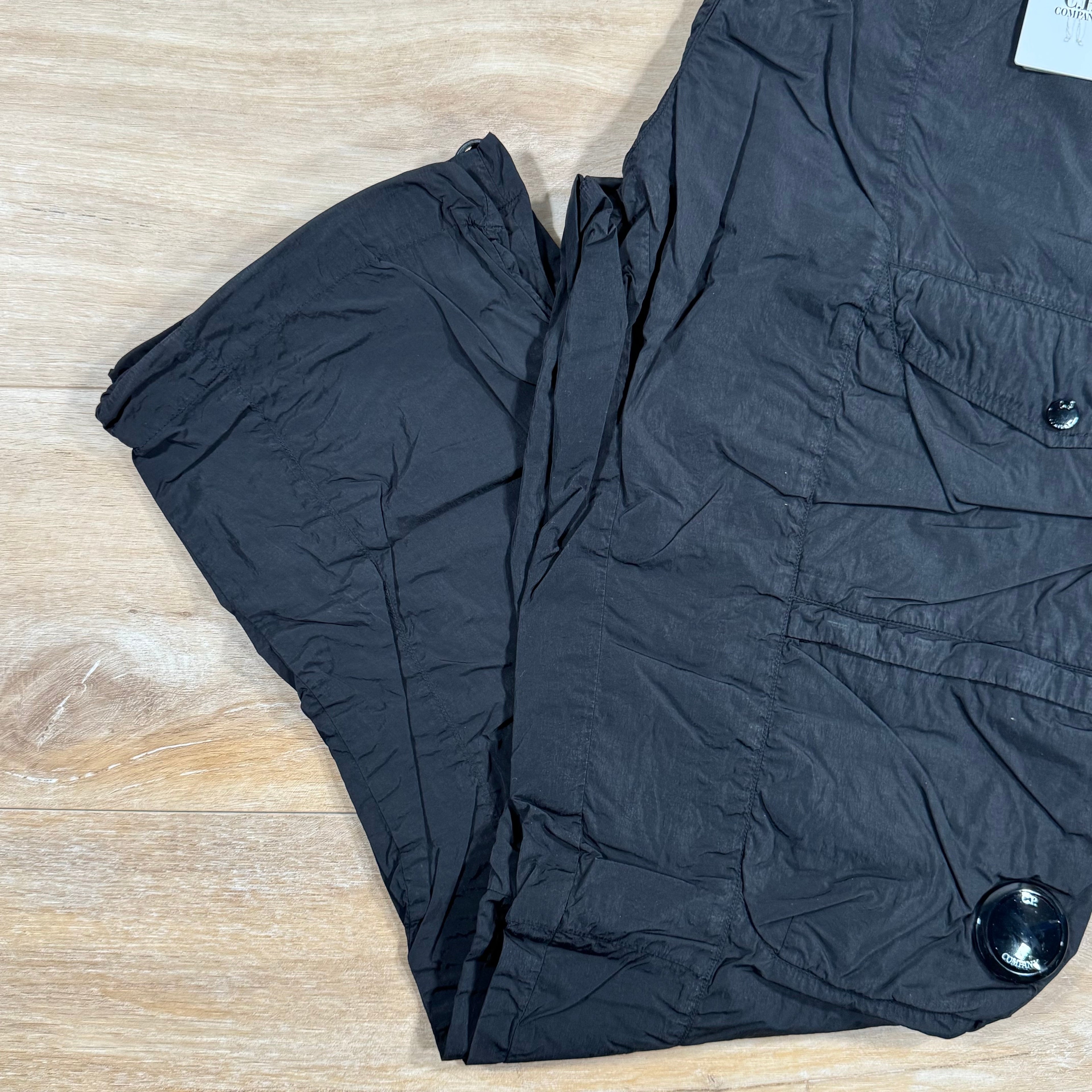 CP Company Chrome-R Cargo Lens Pants in Black Ironleague