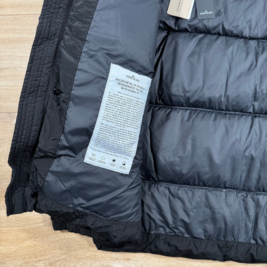 Stone Island Nylon Metal Down Jacket in Black Ironleague