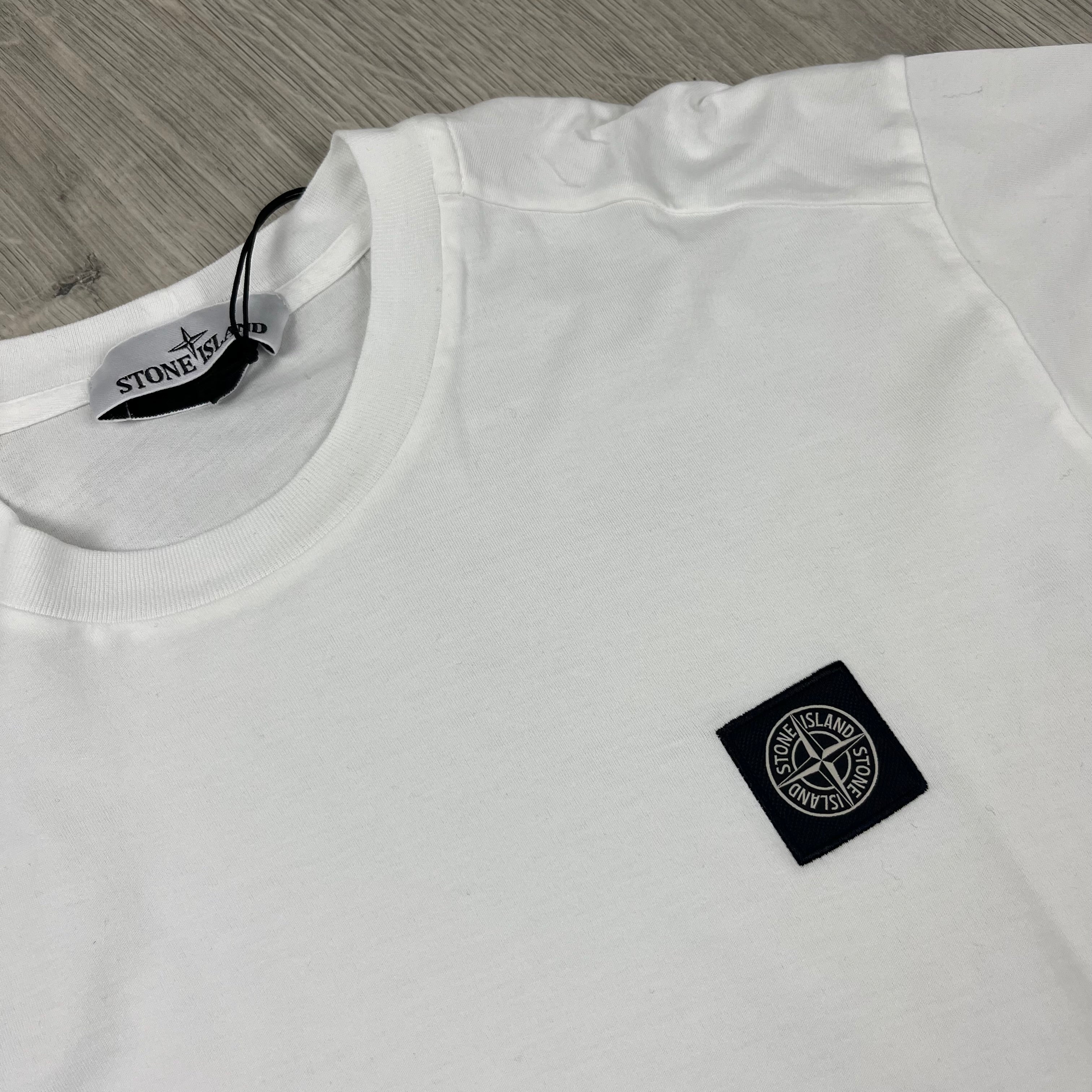 Stone Island Long Sleeve T-Shirt - White Ironleague