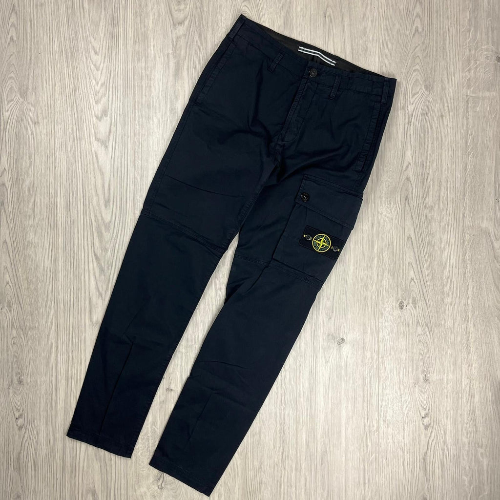 Stone Island Cargo Trousers - Navy Ironleague