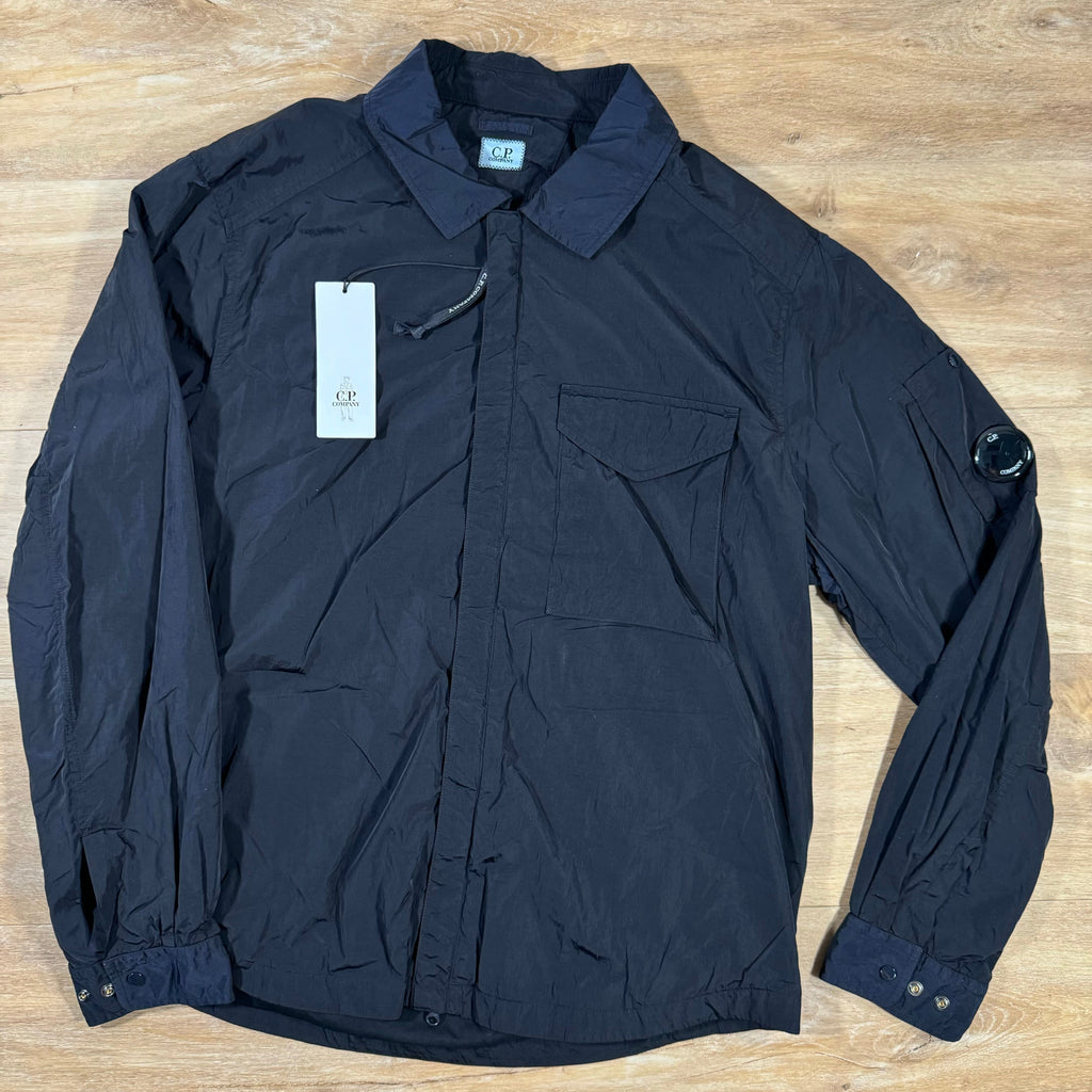CP Company Chrome-R Lens Overshirt in Navy Ironleague