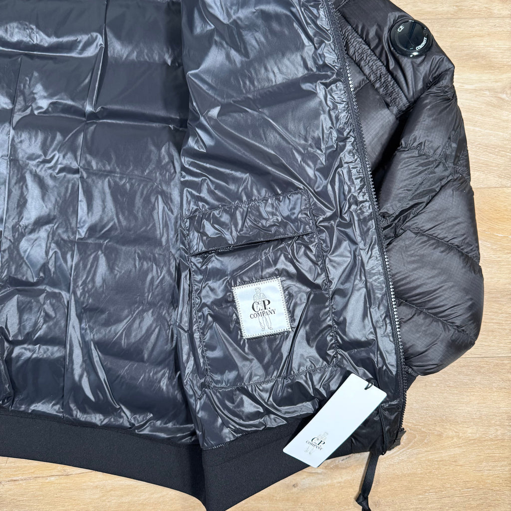 CP Company DD Shell Lens Down Jacket in Black Ironleague
