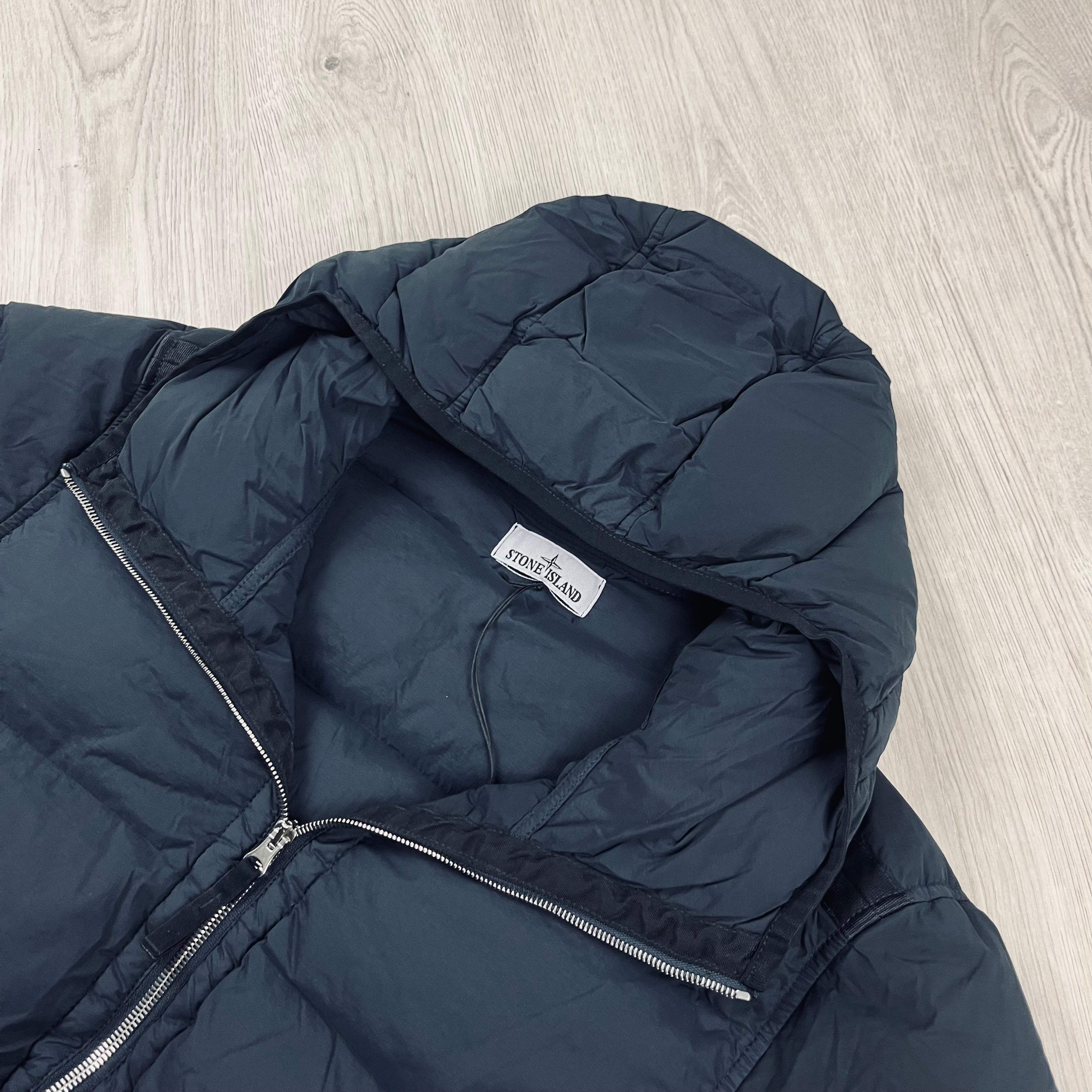 Stone Island Nylon Down Jacket - Navy Ironleague