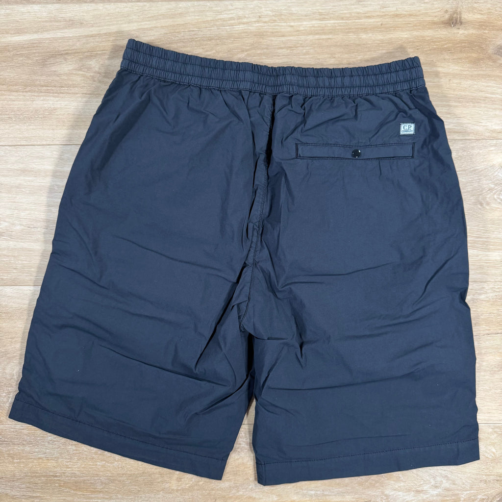 CP Company 50 Fili Stretch Cargo Shorts in Navy Ironleague