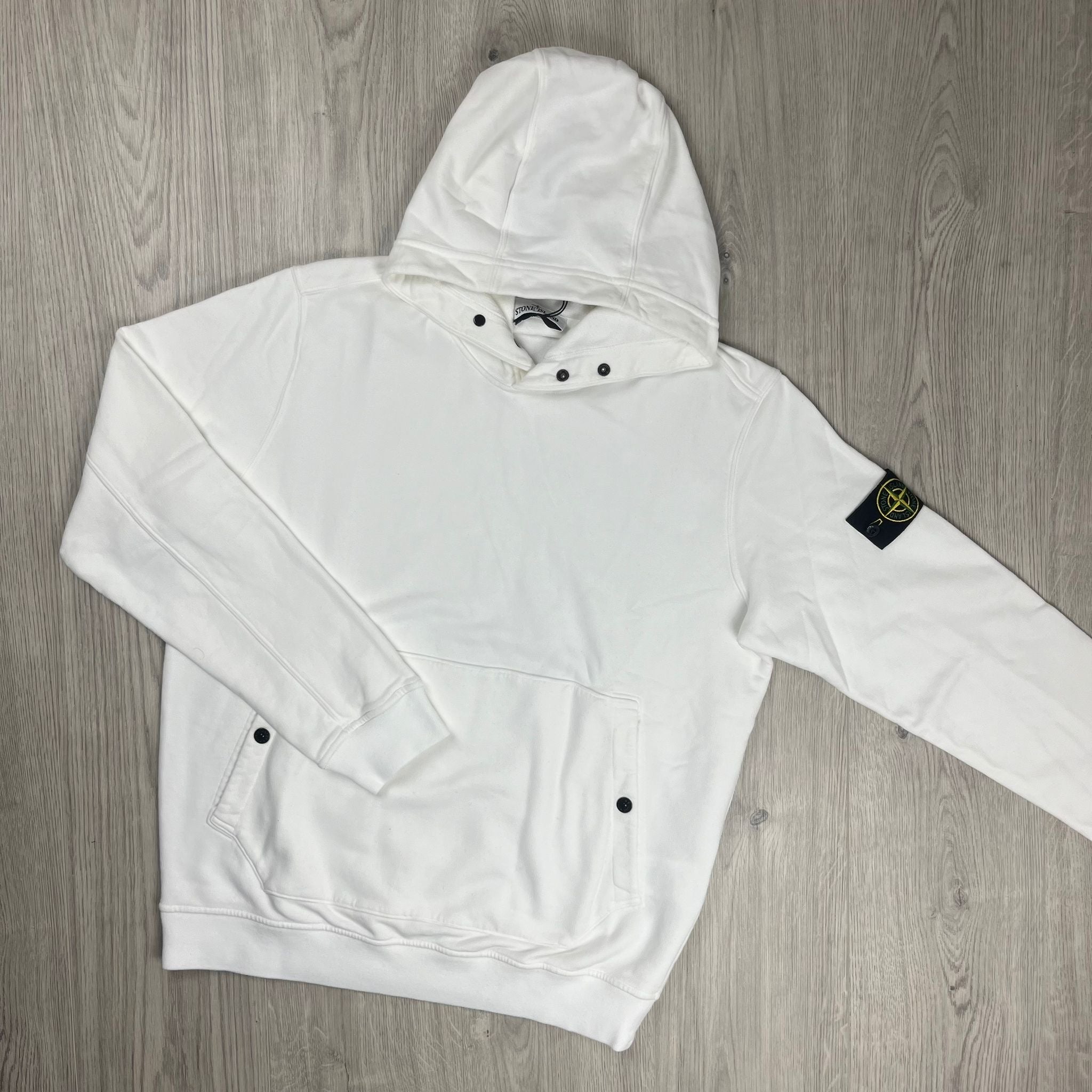 Stone Island Dyed Hoodie - White Ironleague