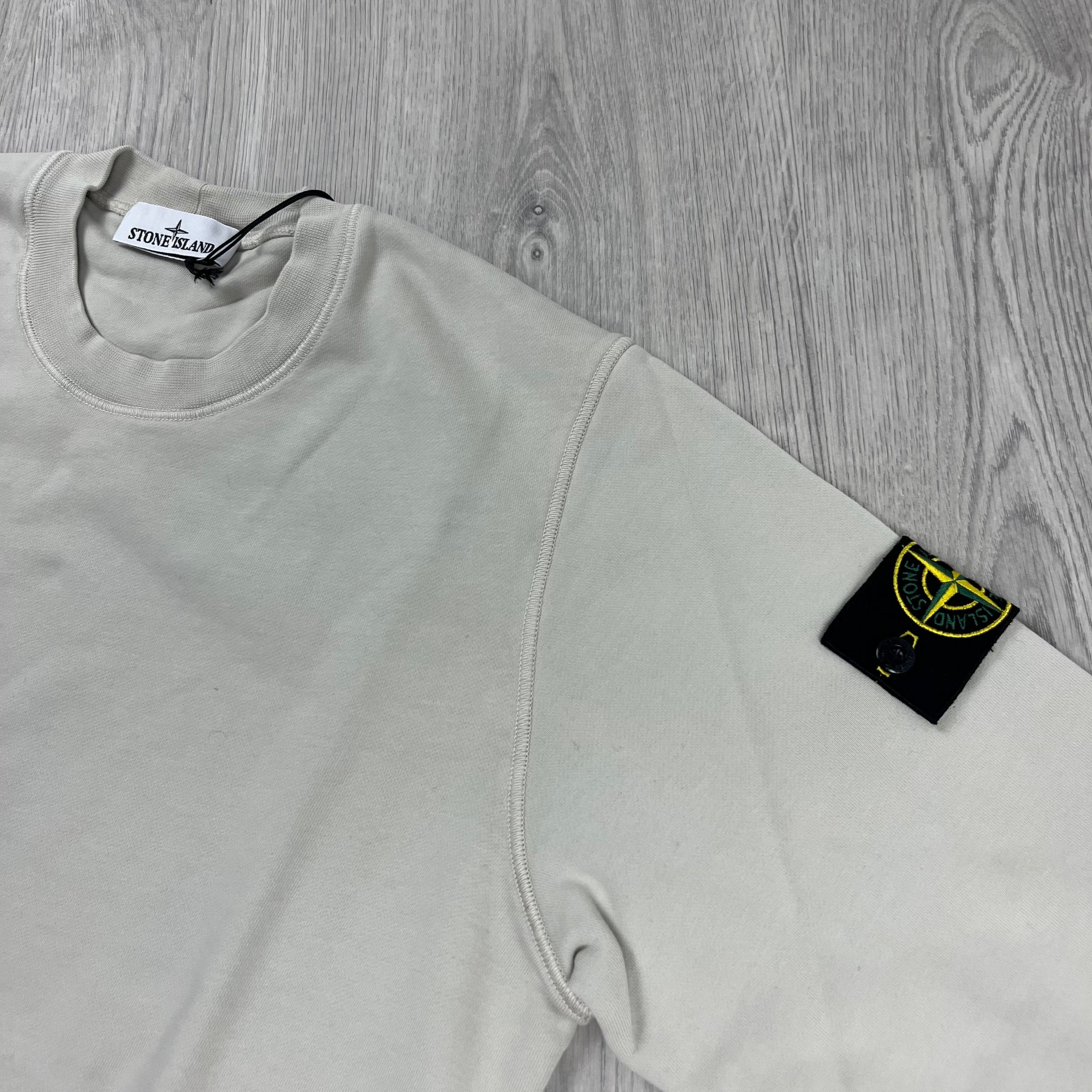 Stone Island Dyed Sweatshirt - Plaster Ironleague