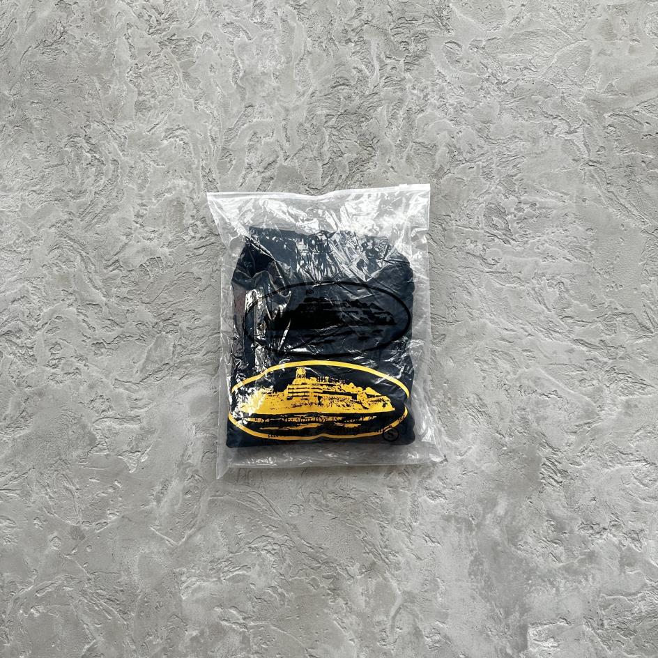 Corteiz Alcatraz Hoodie - Black/Yellow Ironleague