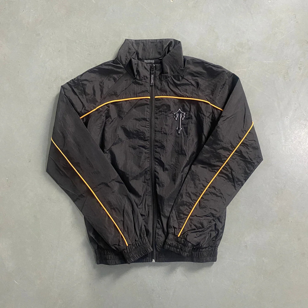 Trapstar Irongate T Shellsuit - Black/Yellow Ironleague