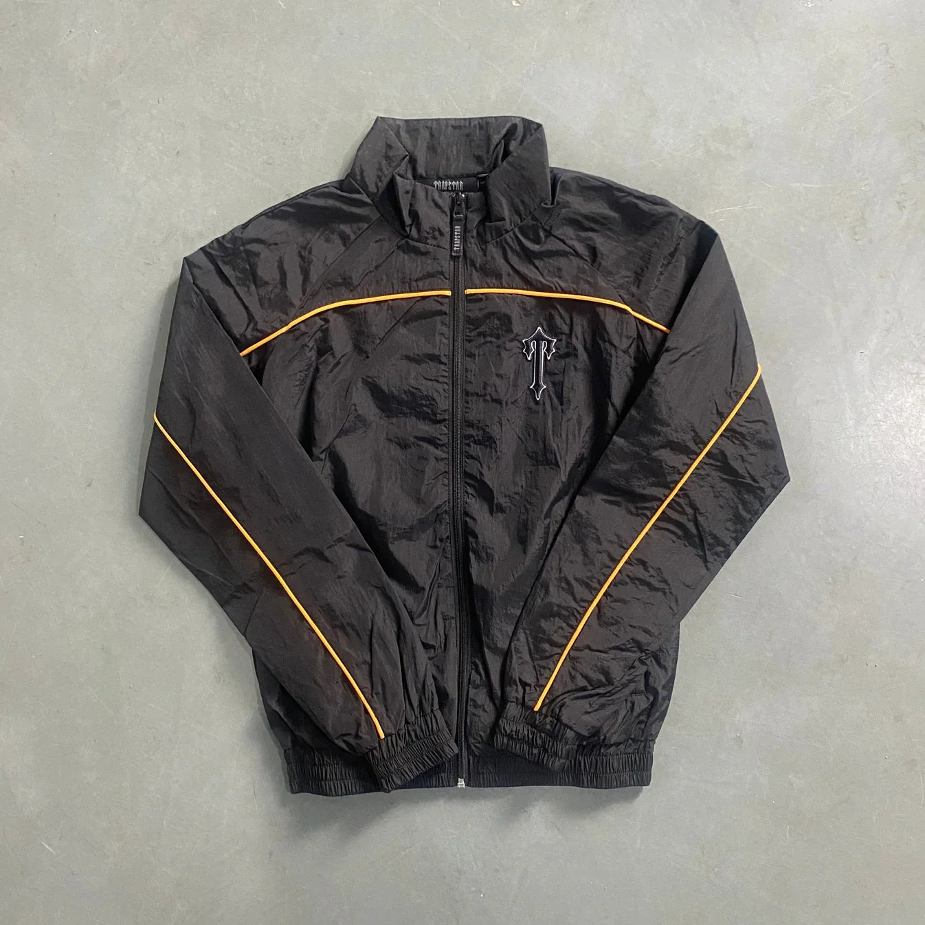 Trapstar Irongate T Shellsuit - Black/Yellow Ironleague