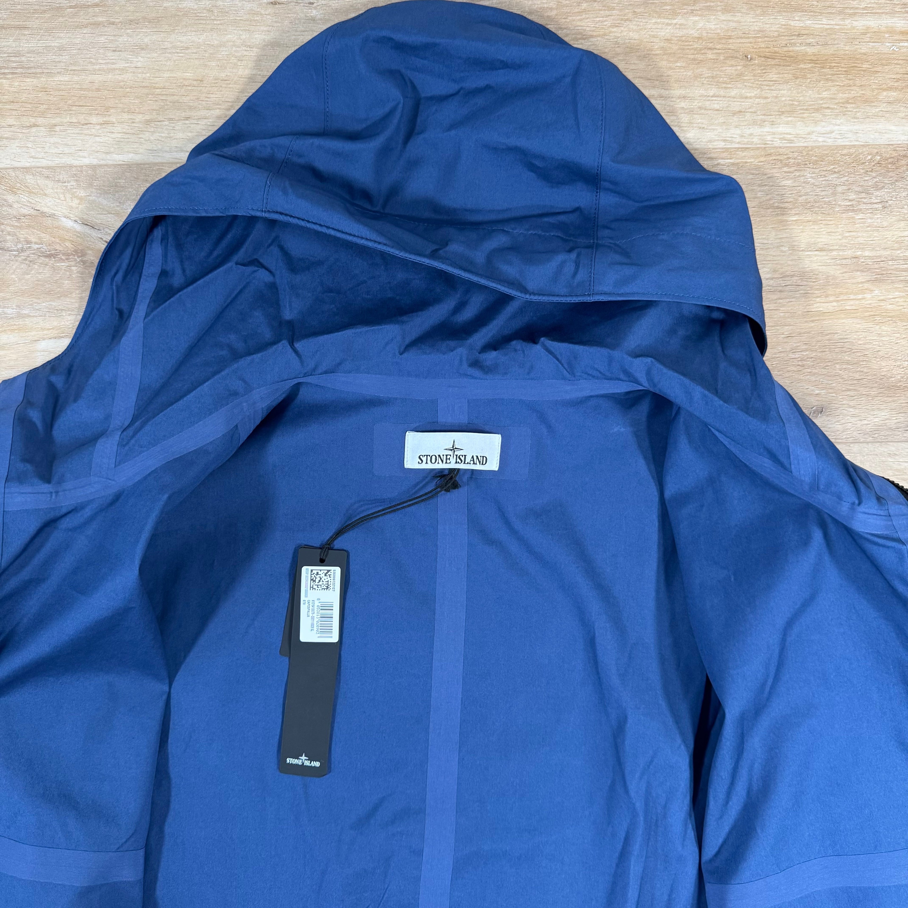 Stone Island Supima Canvas Jacket in Marine Blue Ironleague