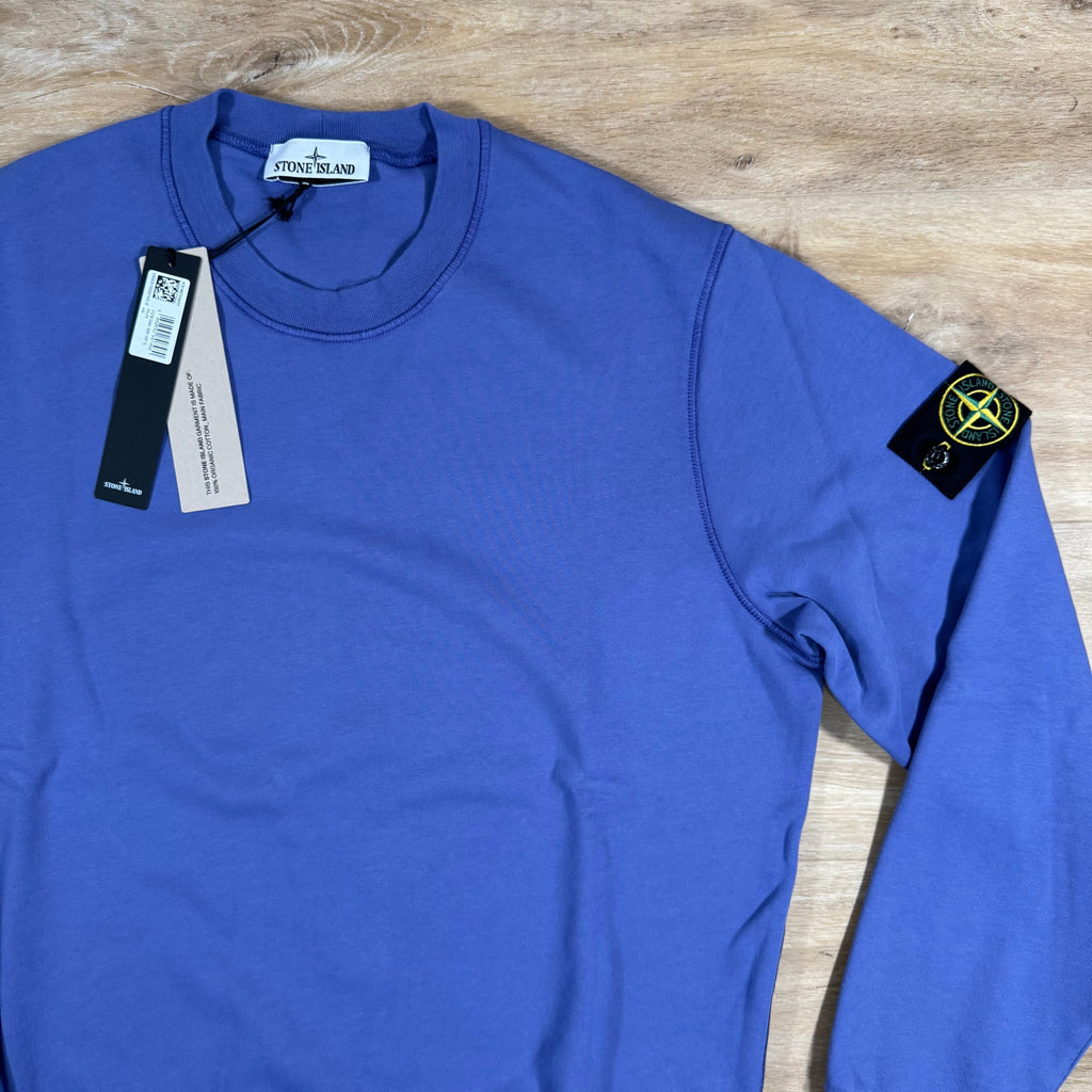 Stone Island Organic Cotton Fleece Sweatshirt in Lavender Ironleague
