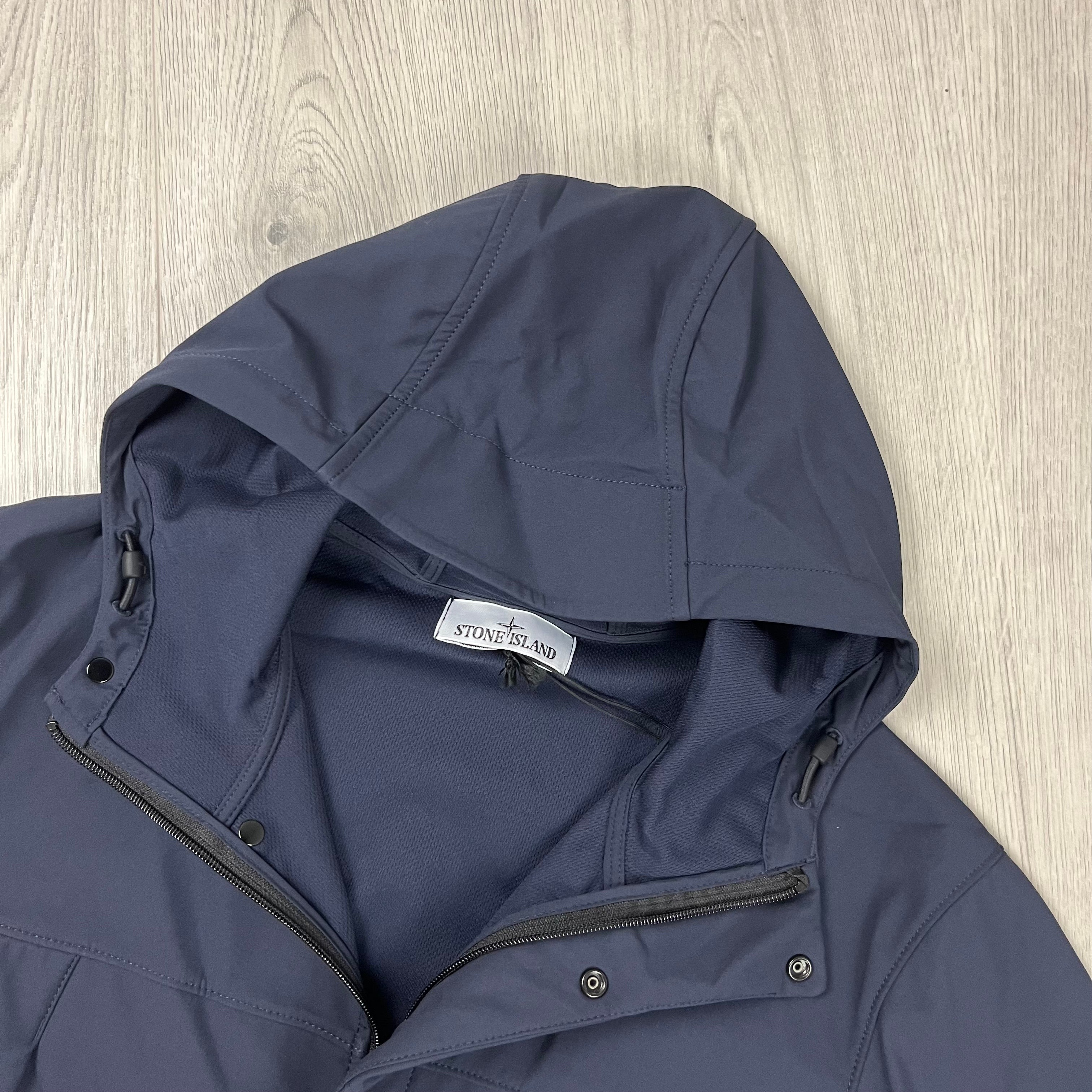 Stone Island Shell Jacket - Navy Ironleague