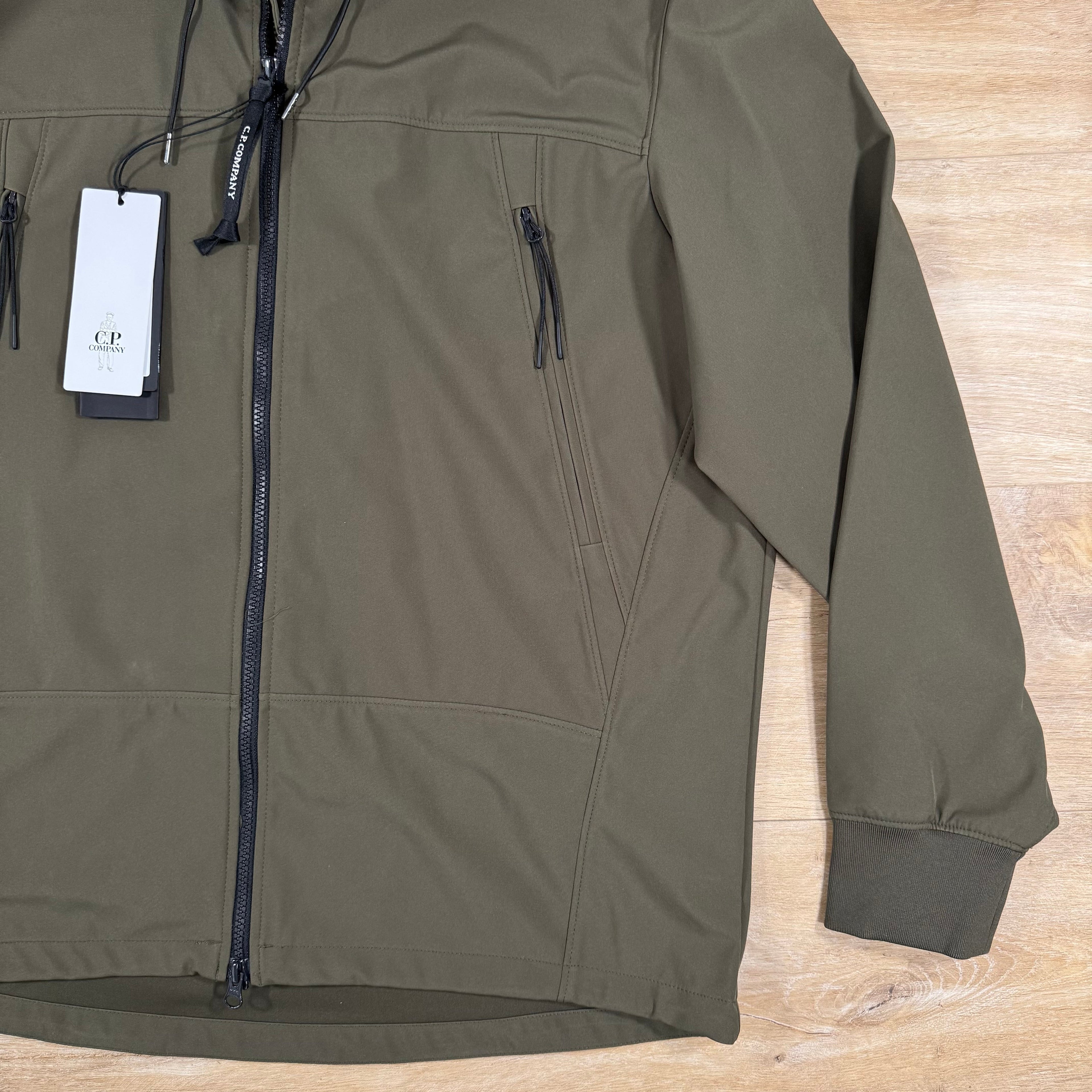 CP Company Shell-R Goggle Jacket in Ivy Green Ironleague
