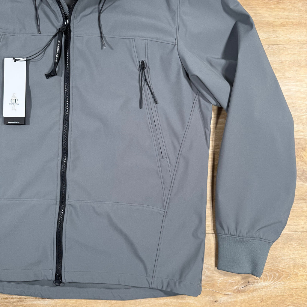 CP Company Shell-R Goggle Jacket in Smoked Pearl - Grey Ironleague