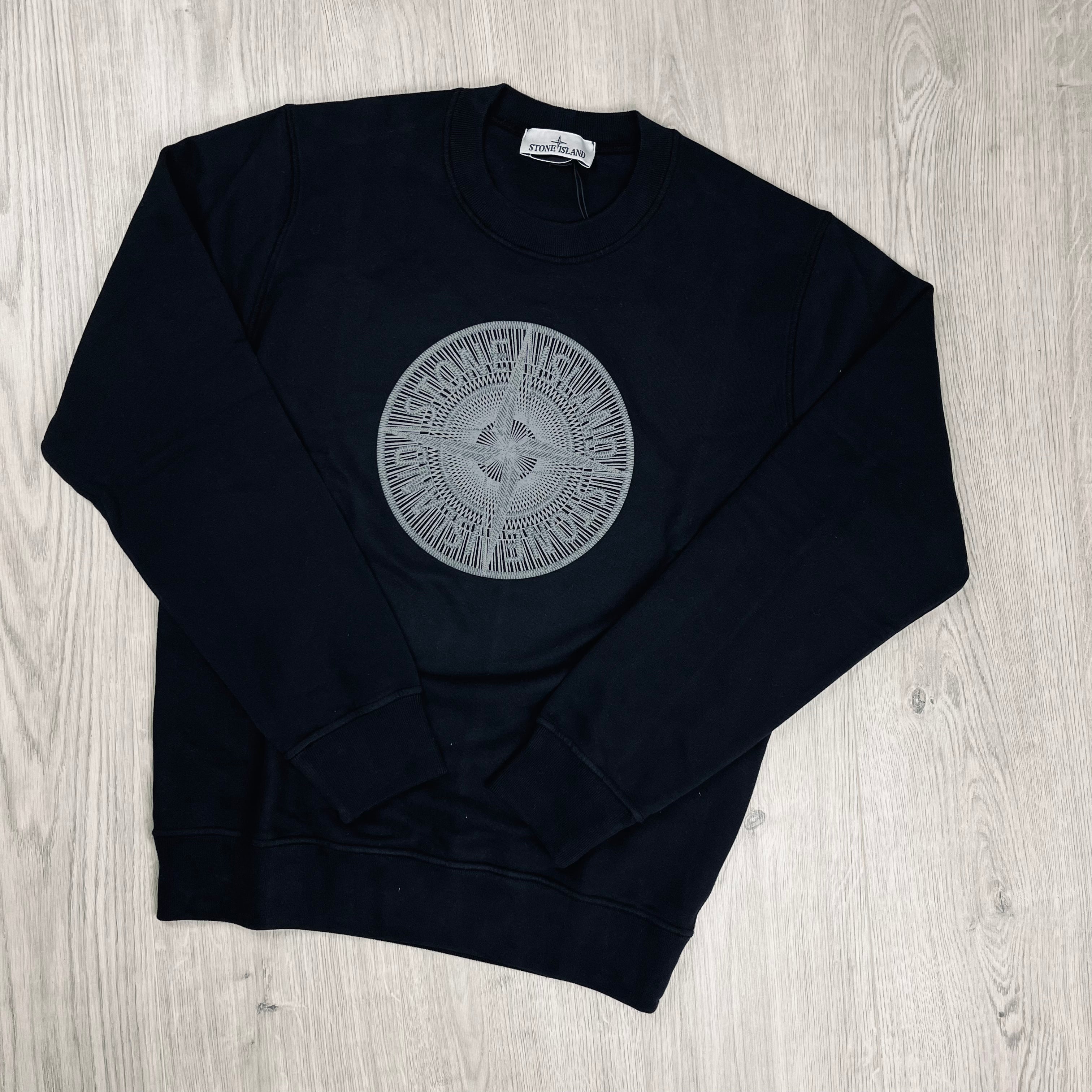Stone Island Embroidered Sweatshirt - Black Ironleague