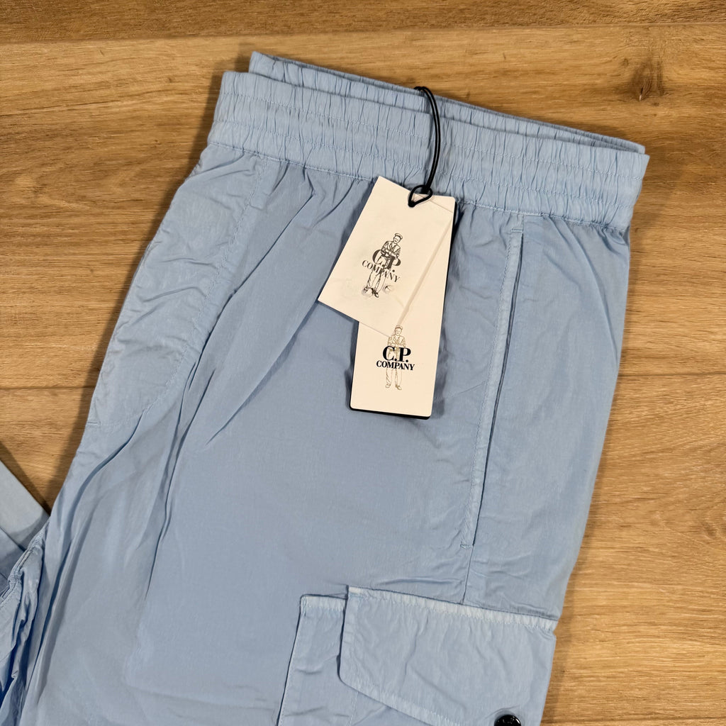 CP Company Chrome-R Regular Lens Cargo Pants in Cerulean - Light Blue Ironleague