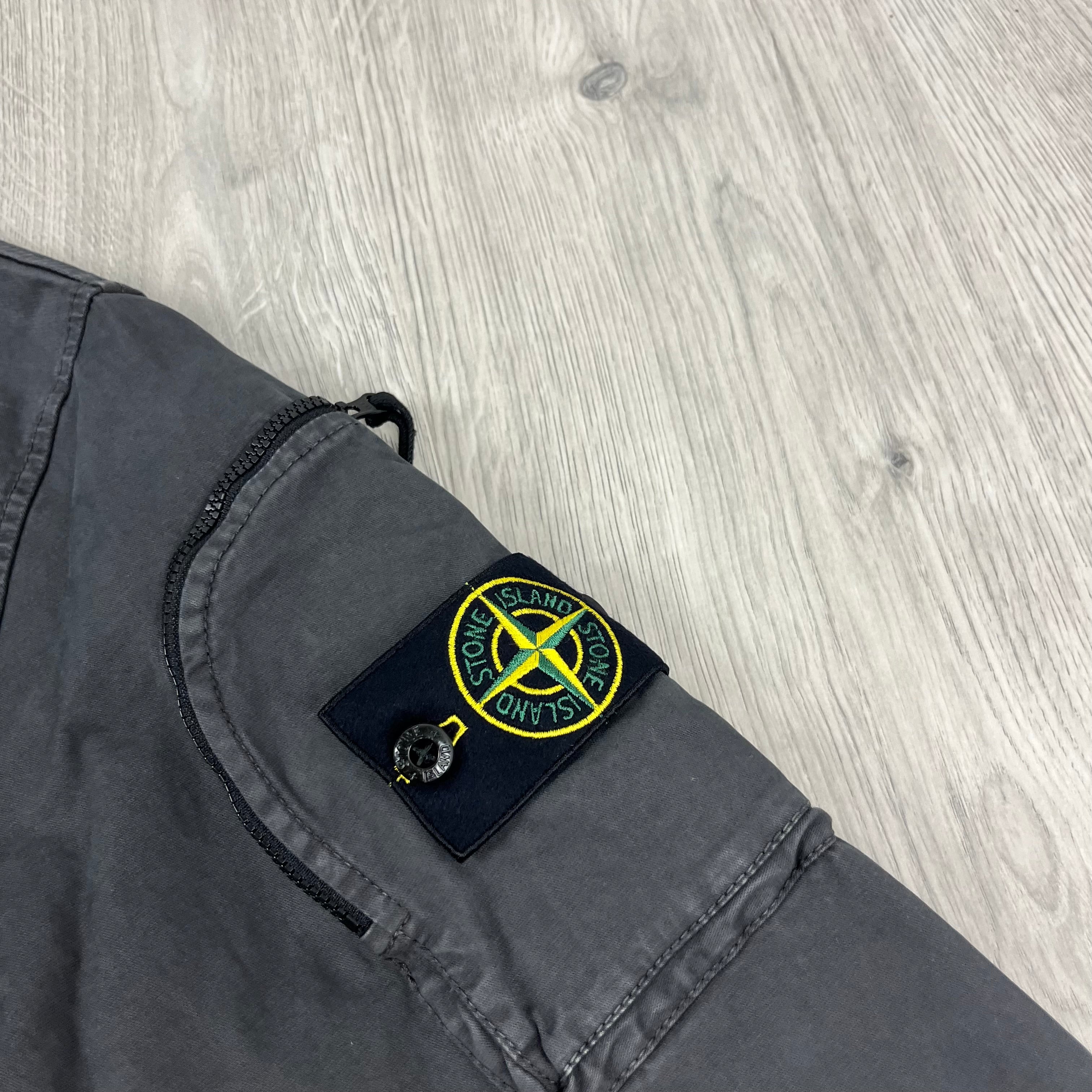 Stone Island Zip Overshirt - Charcoal Ironleague