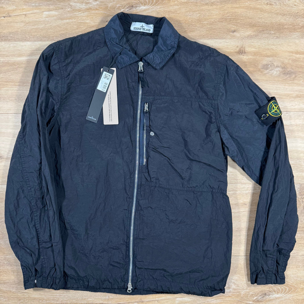 Stone Island Nylon Metal Overshirt in Navy Ironleague