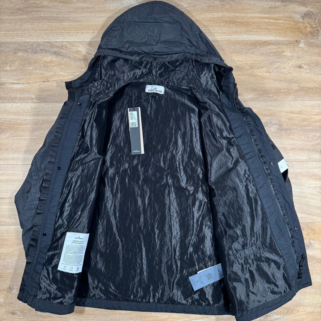 Stone Island Crinkle Reps R-NY Jacket in Black Ironleague